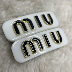 Miu Miu style Hair Clip Set of 2
